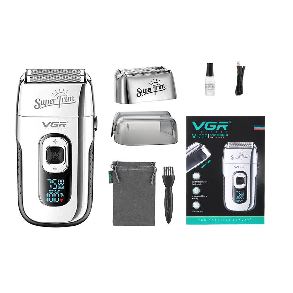 GR Razor Professional Shaving Machine Electric Shaver Reciprocating Beard Trimmer Portable Hair Trimmer Shaver for Men V-332 GR Razor Professional Shaving Machine Electric Shaver Reciprocating Beard Trimmer Portable Hair Trimmer Shaver for Men V-332